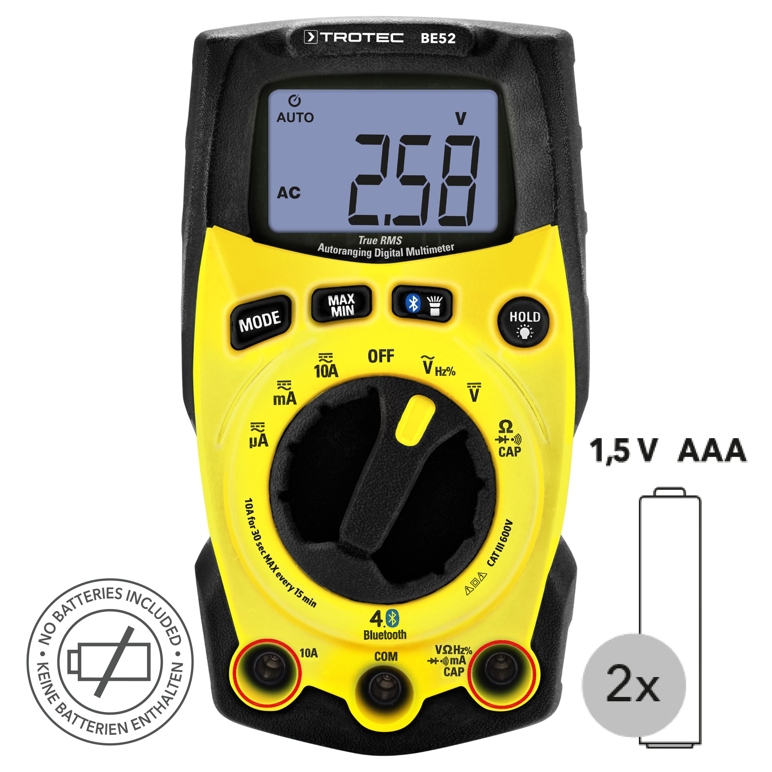 Digitales True-RMS-Multimeter BE52 Bild 3