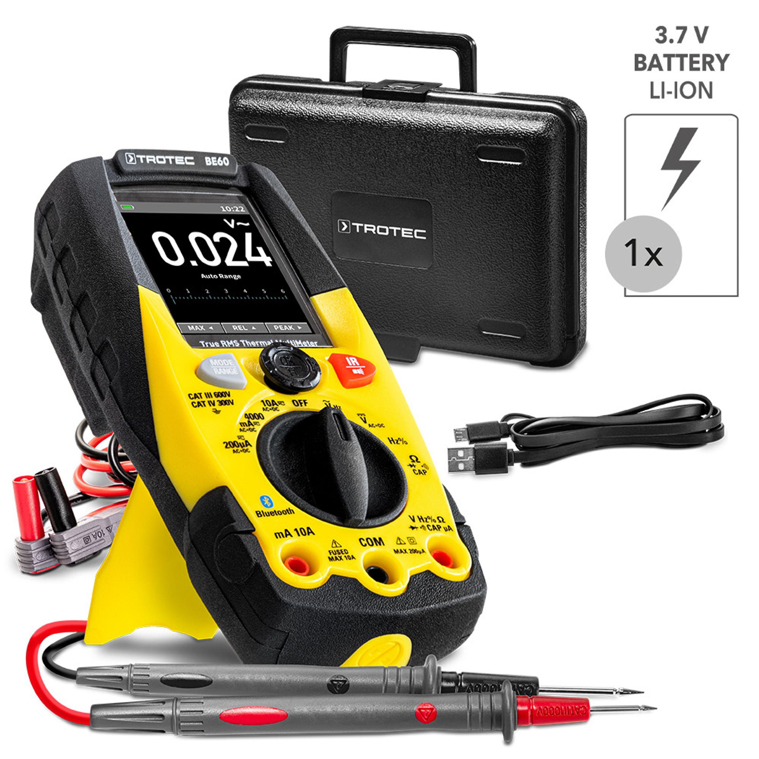 Digitales True-RMS-Multimeter mit integrierter Wärmebildkamera BE60 Bild 2