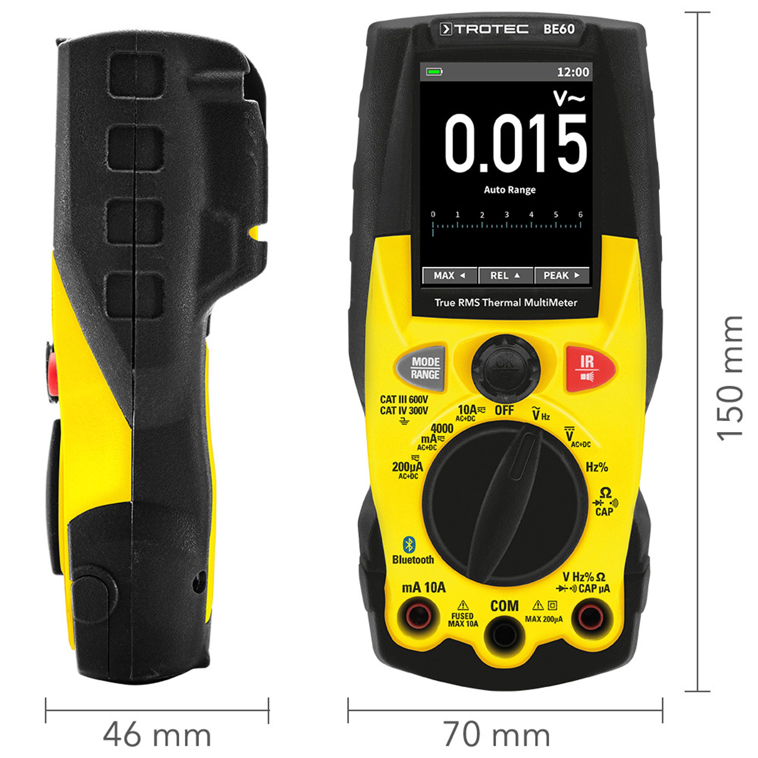 Digitales True-RMS-Multimeter mit integrierter Wärmebildkamera BE60 Bild 3