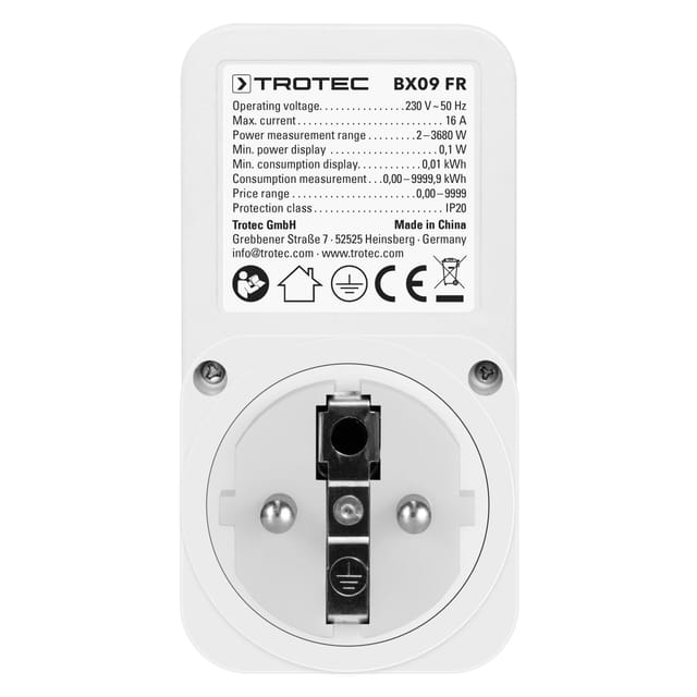 Energiekosten-Messgerät BX09 FR - Stecker Typ E