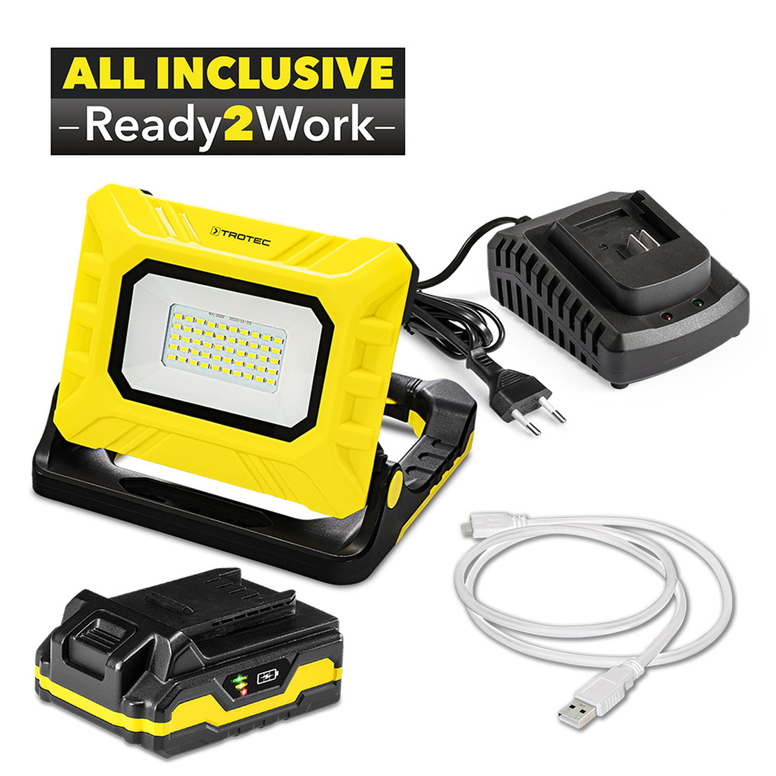 Akku-LED-Arbeitsleuchte PWLS 15-20V inkl. Akku und Ladegerät Bild 2