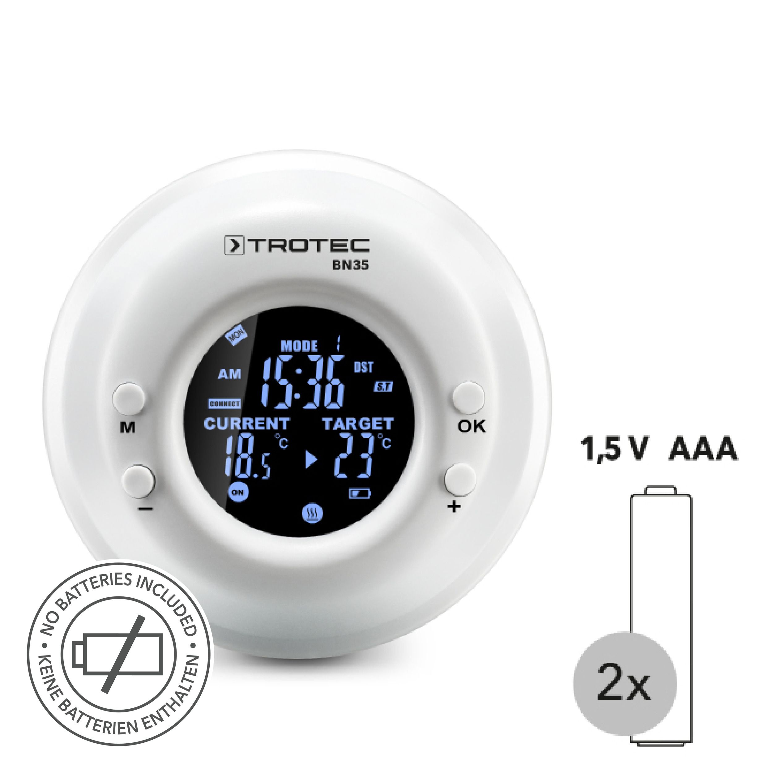 Funk-Thermostat mit Zeitschaltuhr BN35