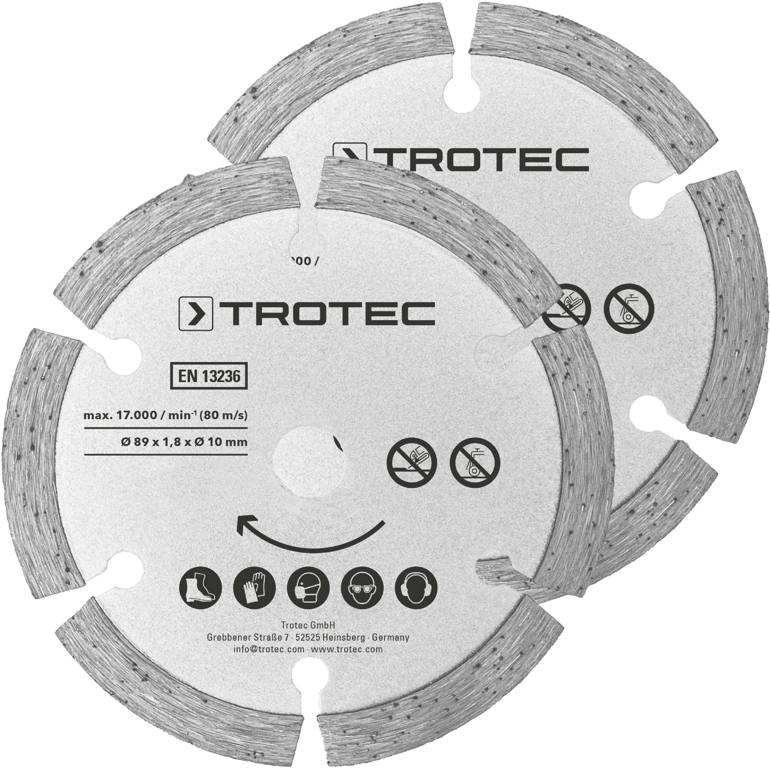 Tauchsägeblätter-Set 2 Diamant Ø 89 mm, 2-teilig Bild 3