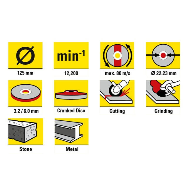 Trenn- und Schruppscheiben-Set (11-teilig)