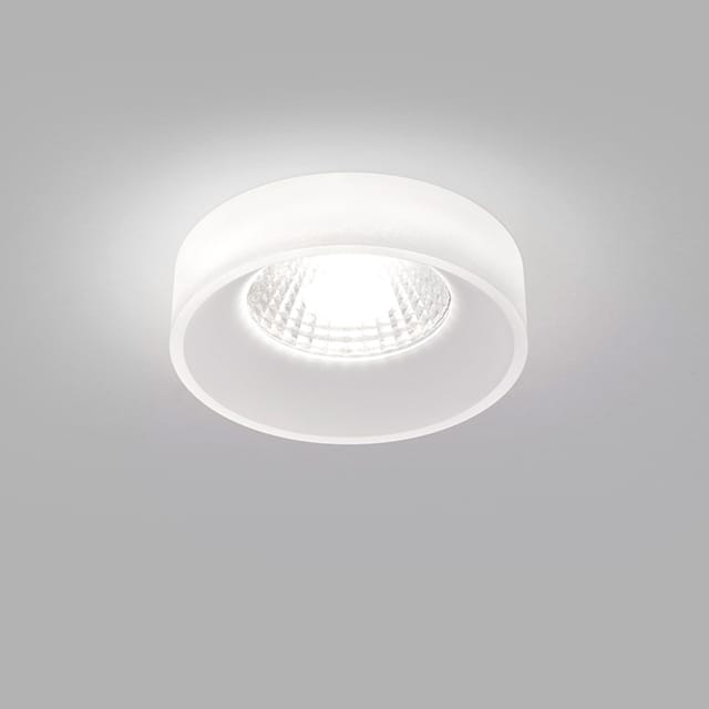 Helestra Iva LED Deckeneinbauleuchte Acrylring satiniert