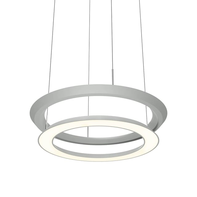 Oligo Yano LED Pendelleuchte Silber, Baldachin: weiß matt