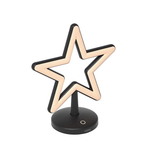 Sompex Star LED Akkuleuchte schwarz