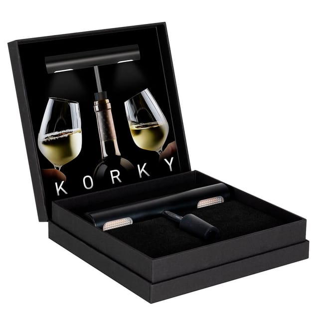 Sompex Korky LED Akkuleuchte & Flaschenaufsatz schwarz