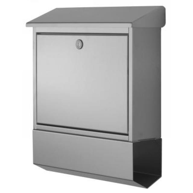 Heibi 43817 Briefkasten mit Zeitungsfach Edelstahl