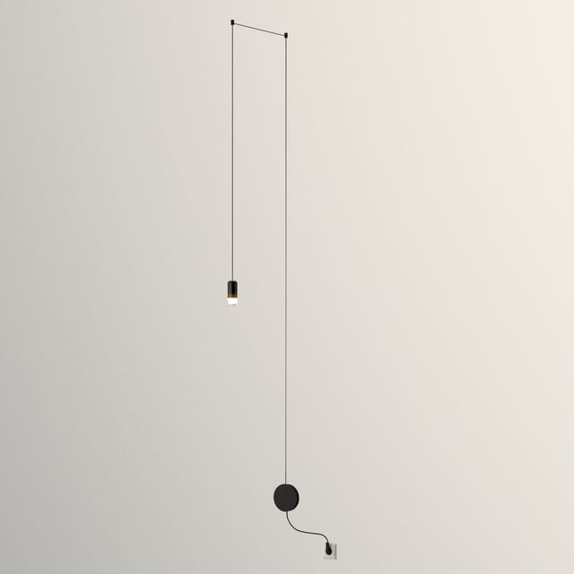 Vibia Wireflow LED 0348 Pendelleuchte, mit Dimmer schwarz