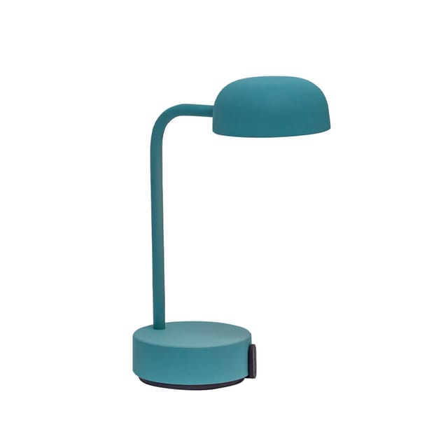 Kooduu Fokus LED Akkuleuchte Smoky teal (blaugrün)
