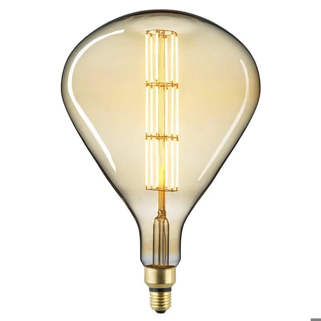 Sigor LED Filament Giantlampe Tear E27 Gold, 8 W, 2000 K, dimmbar Ø: 24,5 cm