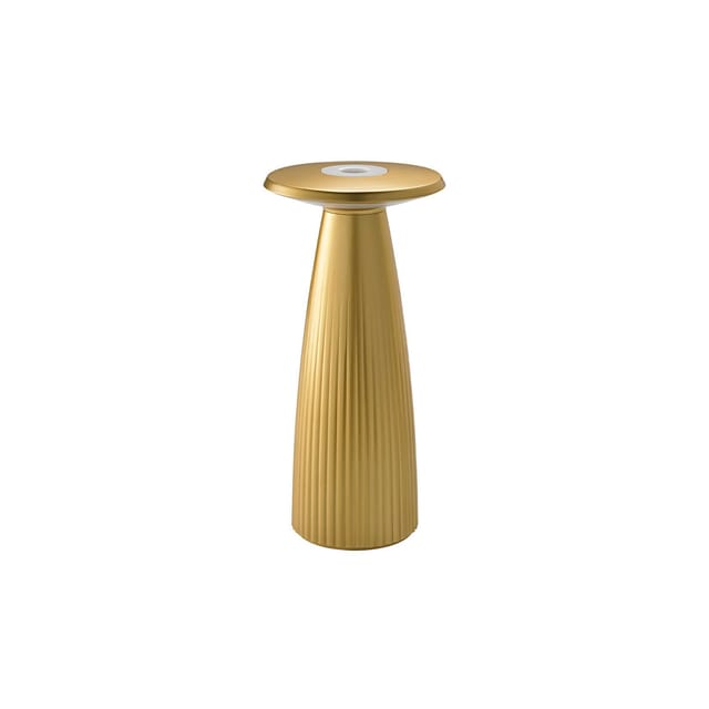Sigor Nuflair LED Akkuleuchte & Vase Gold eloxiert