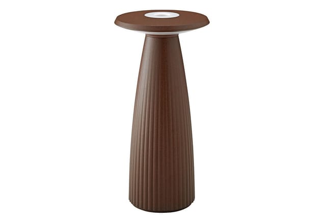 Sigor Nuflair LED Akkuleuchte & Vase rostbraun