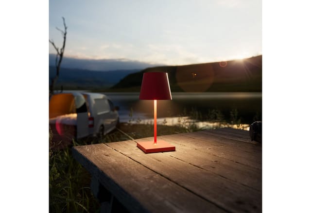 Sigor Nuindie mini LED Akkuleuchte, Flex-Mood USB-C, feuerrot