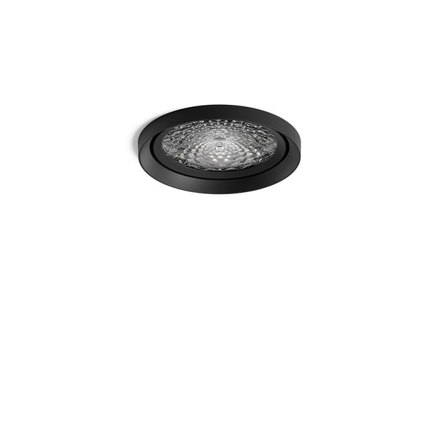 Sigor Nivo LED Decken-Einbauleuchte fix, Ø: 11,1 cm 50°, mattschwarz
