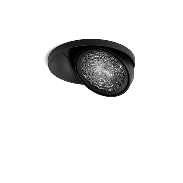 Sigor Nivo LED Decken-Einbauleuchte, schwenkbar, Ø: 14,2 cm 36°, mattschwarz