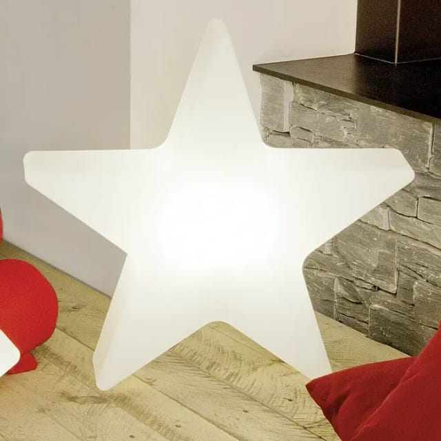 8 seasons design Shining Star RGB LED Dekoleuchte Höhe: 37 cm, weiß