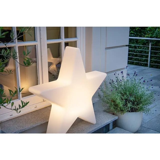 8 seasons design Shining Star Dekoleuchte, Höhe: 71,5 cm weiß