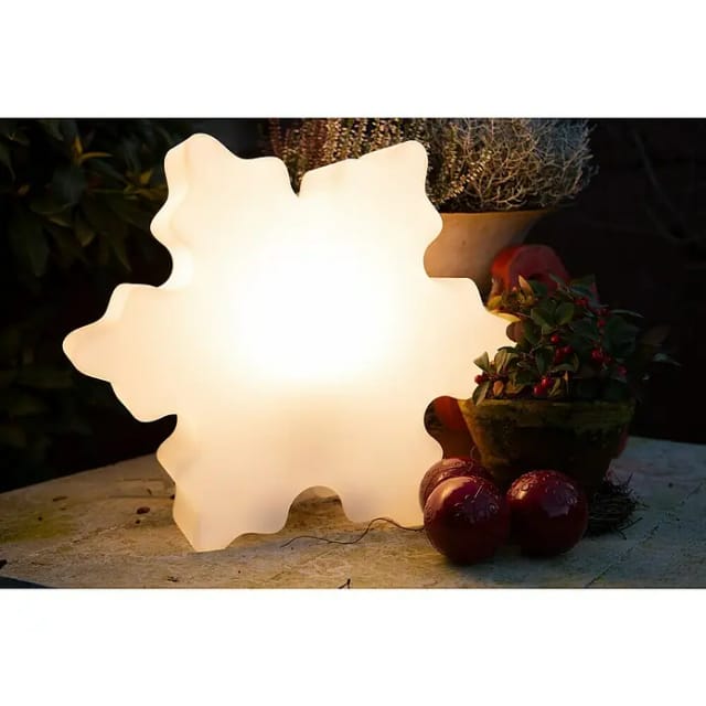 8 seasons design Shining Crystal Dekoleuchte 40 cm, weiß