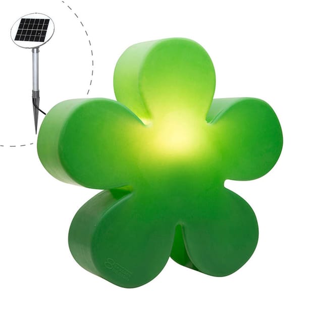 8 seasons design Shining Flower LED Solar- / Dekoleuchte, Ø: 40 cm grün