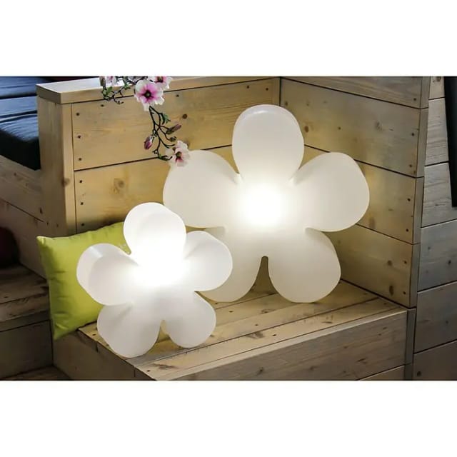 8 seasons design Shining Flower RGB Dekoleuchte Ø: 60 cm, weiß