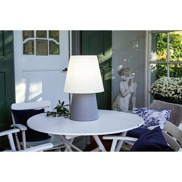 8 seasons design No. 1 LED Solar-Tischleuchte grau