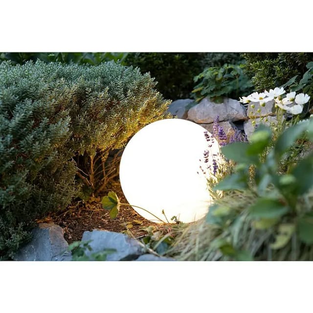 8 seasons design Shining Globe Ø 40 cm Dekoleuchte weiß