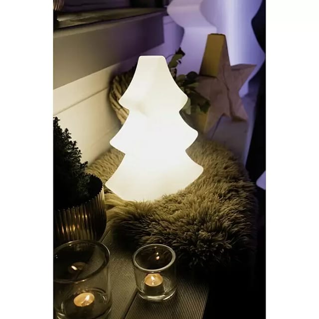 8 seasons design Shining Tree Dekoleuchte weiß