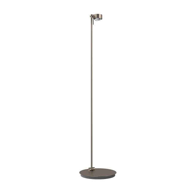 Top Light Puk Mini Floor Mini Single Stehleuchte, Gehäuse Nickel matt