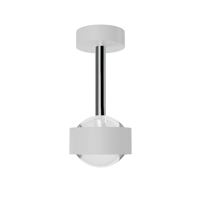 Top Light Puk Mini Eye Ceiling LED Deckenleuchte, Gehäuse weiß matt / Chrom