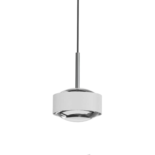 Top Light Puk Maxx Drop Solo LED Pendelleuchte, Gehäuse weiß matt / Chrom