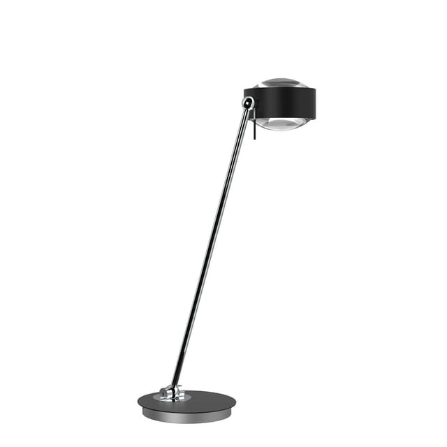 Top Light Puk Maxx Table Tischleuchte, 60 cm, Gehäuse schwarz matt / Chrom