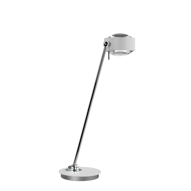 Top Light Puk Maxx Table Tischleuchte, 60 cm, Gehäuse weiß matt / Chrom