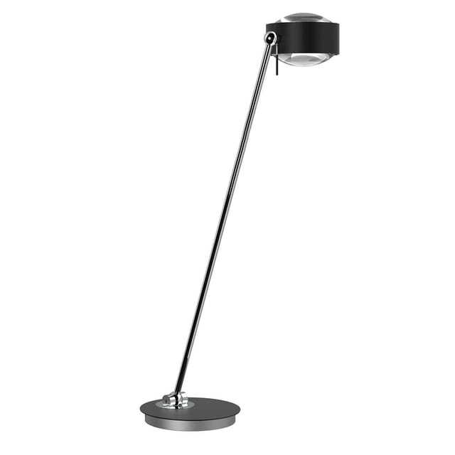 Top Light Puk Maxx Table Tischleuchte, 80 cm, Gehäuse schwarz matt / Chrom