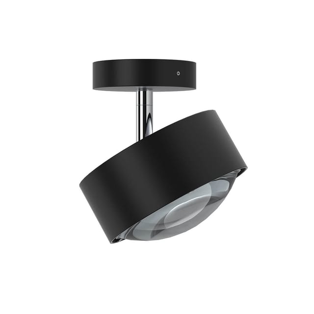 Top Light Puk Maxx Turn LED Downlight Deckenleuchte, Gehäuse schwarz matt / Chrom