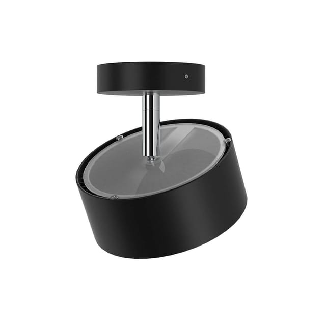 Top Light Puk Maxx Turn LED Up & Down Deckenleuchte, Gehäuse schwarz matt / Chrom