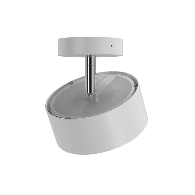 Top Light Puk Maxx Turn Up & Down Deckenleuchte, Gehäuse weiß matt / Chrom
