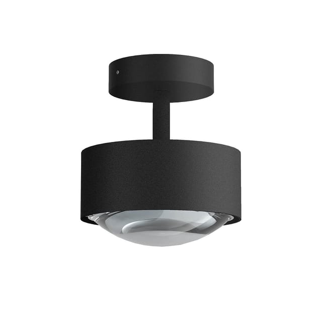 Top Light Puk Maxx Turn Outdoor Up & Down LED Deckenleuchte, Gehäuse schwarz matt feinstrukturiert