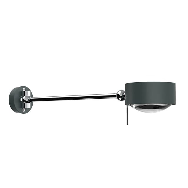 Top Light Puk Maxx Hotel Wandleuchte, 30 cm, Gehäuse anthrazit matt / Chrom