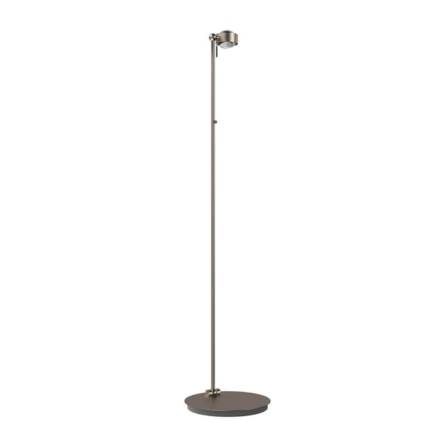 Top Light Puk Mini Floor Mini Single LED Stehleuchte, Gehäuse Nickel matt