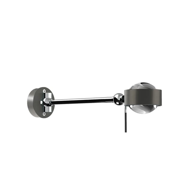 Top Light Puk Mini Hotel Wandleuchte, 20 cm, Gehäuse, Auslaufmodell anthrazit lackiert / Chrom