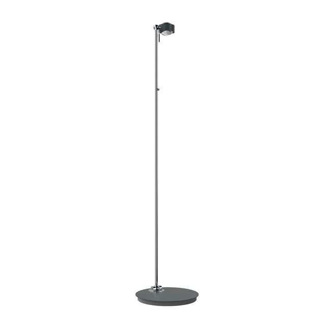 Top Light Puk Mini Floor Mini Single LED Stehleuchte, Gehäuse anthrazit matt / Chrom