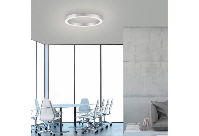 Neuhaus PURE by Paul Neuhaus PURE Lines Round LED Deckenleuchte mit CCT Ø: 50 cm, diamond (hellgrau)