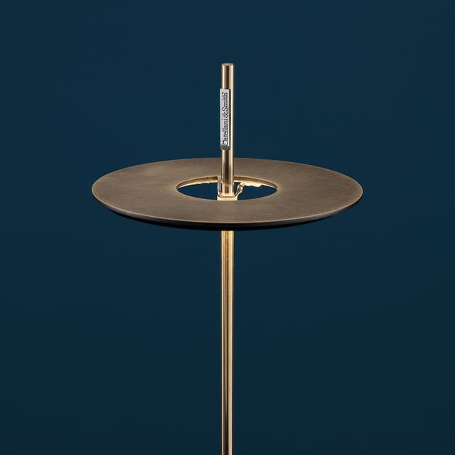Catellani & Smith Giulietta BE F LED Akkustehleuchte Vintage Messing, Stab: Messing