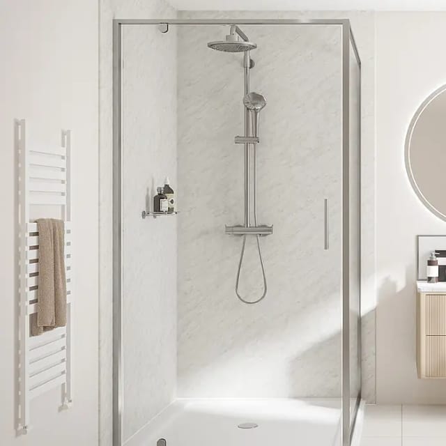 Wetwall Elite Wandpaneel Carrara Marble 120 x 260 cm mit Nut & Feder
