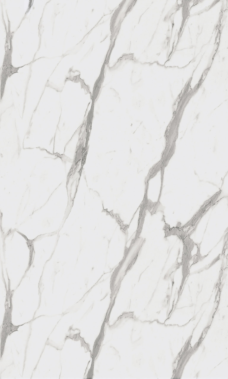 Wetwall Elite Wandpaneel Calacatta Statuario 16 x 260 cm mit abgerundeter Abschlusskante
