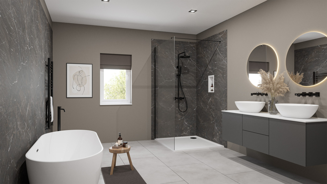 Wetwall Elite Wandpaneel Rosso Levanto 120 x 260 cm mit Nut & Feder Bild 5