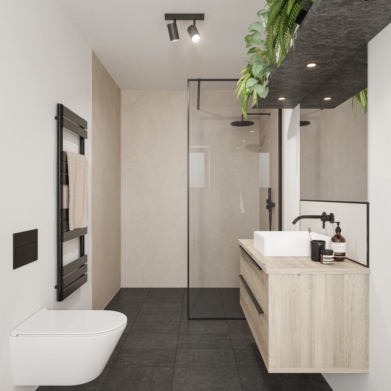 Wetwall Elite Wandpaneel Cream Stone 120 x 260 cm mit Nut & Feder Bild 3