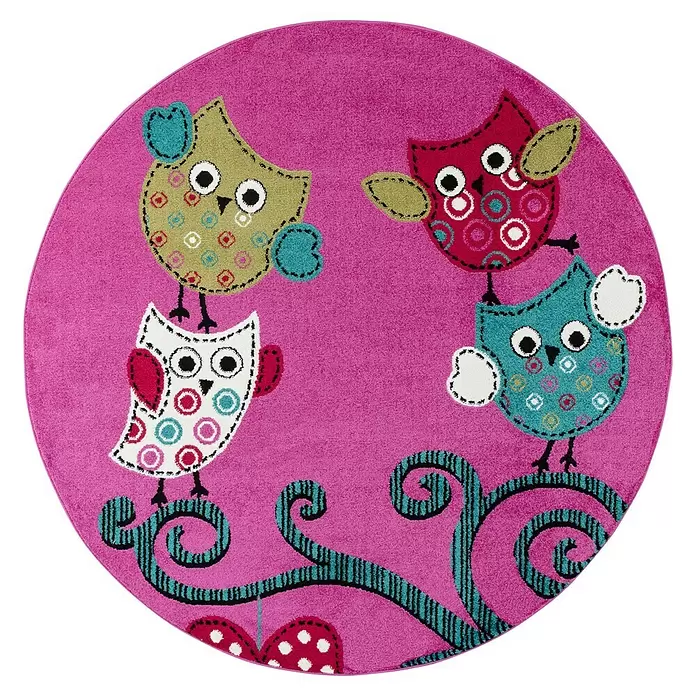 Ayyildiz Kinderteppich Kids 420 Violett Ø 120 cm